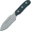 TOPS Knives TOPS 03 Baghdad Bullet Fixed Gray Finish Blade Knife With Black And Blue G-10 Handles -Buck Knives Shop 103594 103621