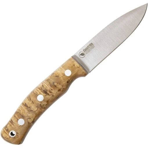 Casstrom 13118 No.10 Forest Curly Birch Fixed Flat Grind Blade Knife With Curly Birch Wood Handles -Buck Knives Shop 210512 210535