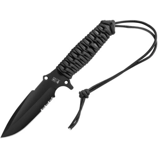 TB Outdoor 001 Survival Fixed Blade Black -Buck Knives Shop 318607 318612